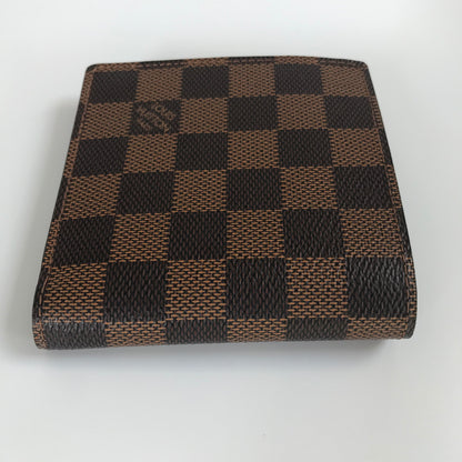 Louis Vuitton Portefeuille Marco Damier Ebene Bifold Wallet