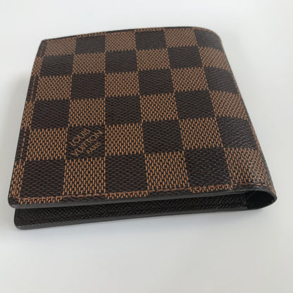 Louis Vuitton Portefeuille Marco Damier Ebene Bifold Wallet