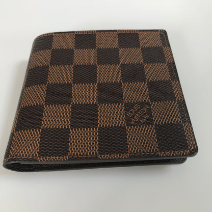 Louis Vuitton Portefeuille Marco Damier Ebene Bifold Wallet