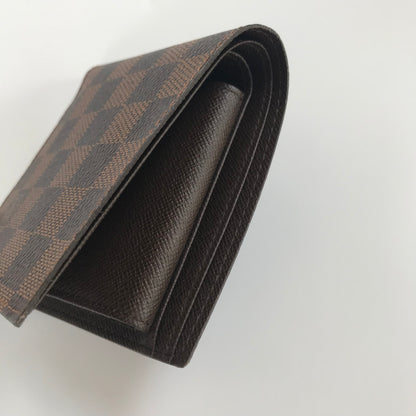 Louis Vuitton Portefeuille Marco Damier Ebene Bifold Wallet