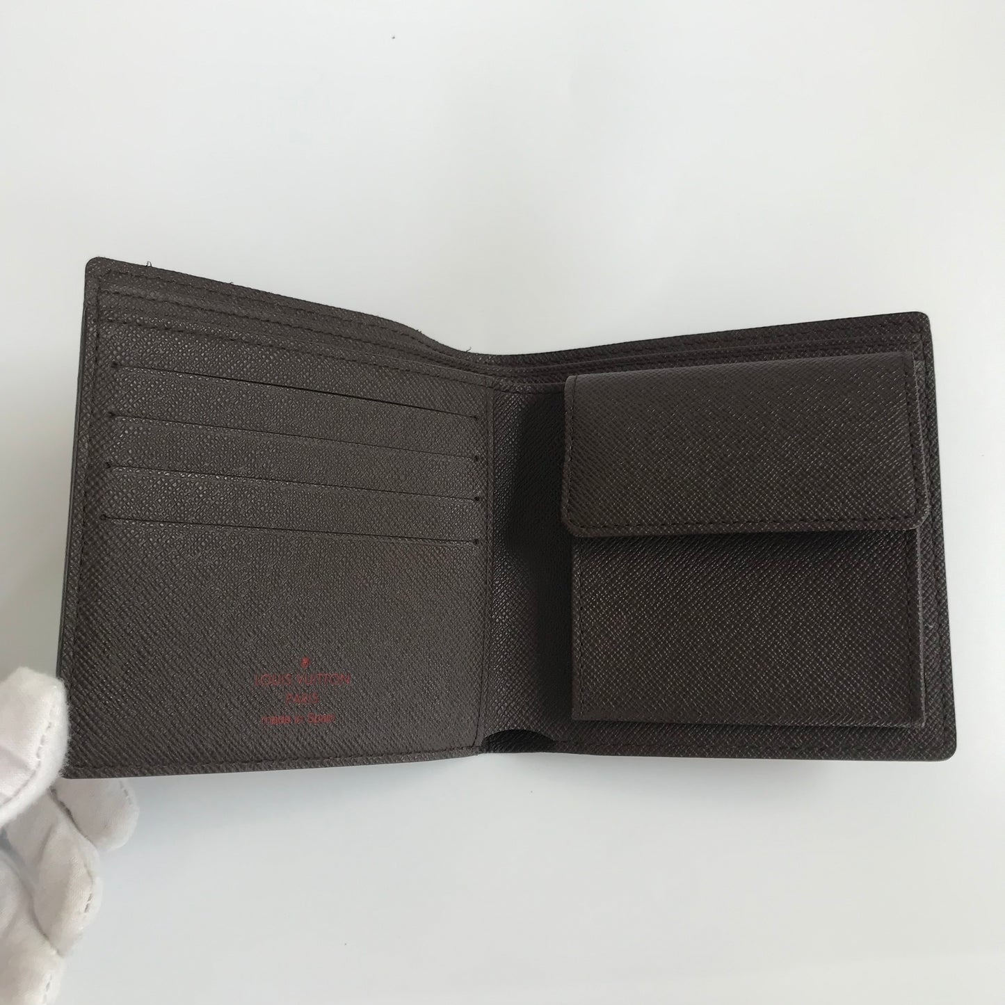 Louis Vuitton Portefeuille Marco Damier Ebene Bifold Wallet