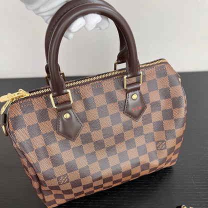 Louis Vuitton Speedy Bandouliere 25 Damier Ebene