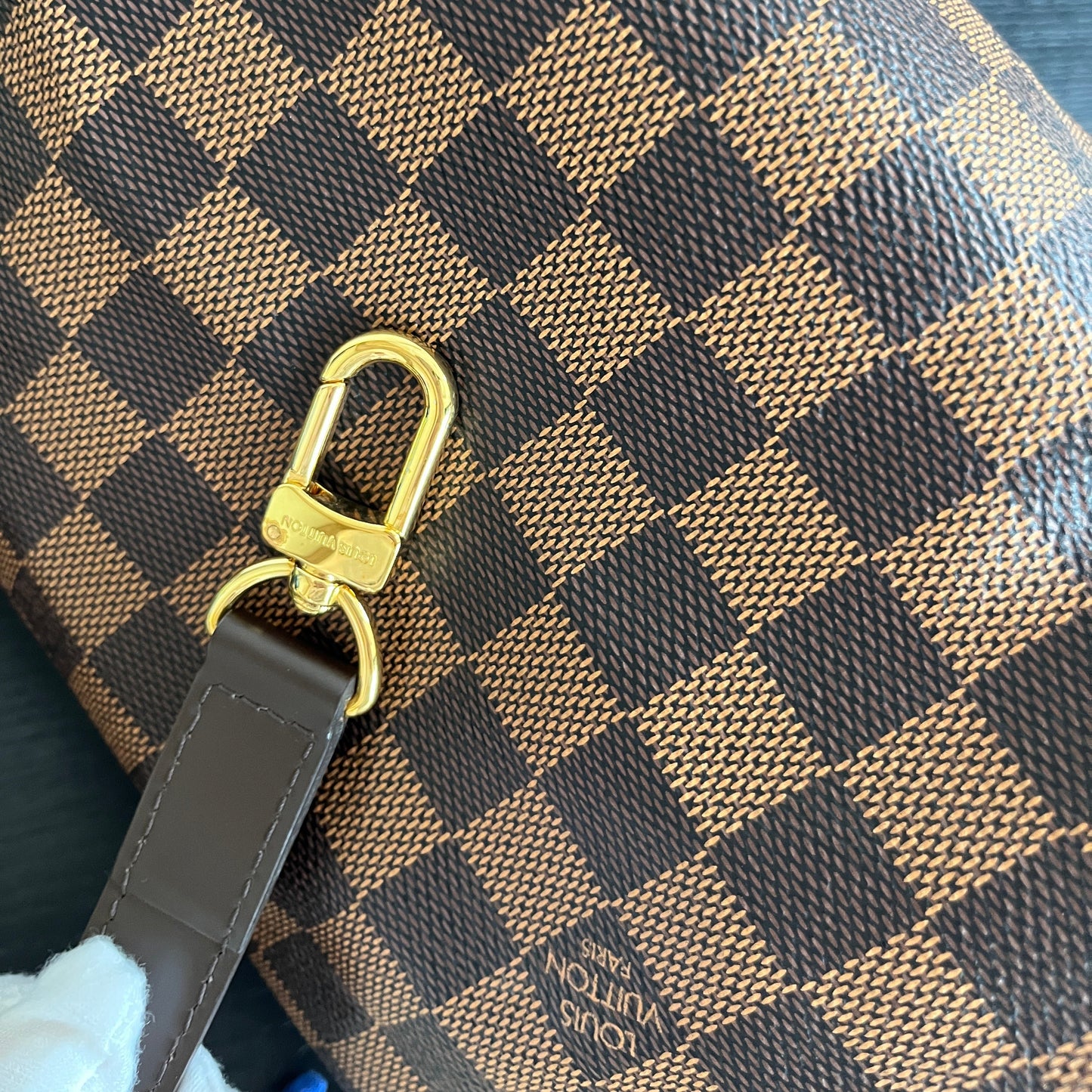 Louis Vuitton Speedy Bandoulière 25 Damier Ebene With Initial