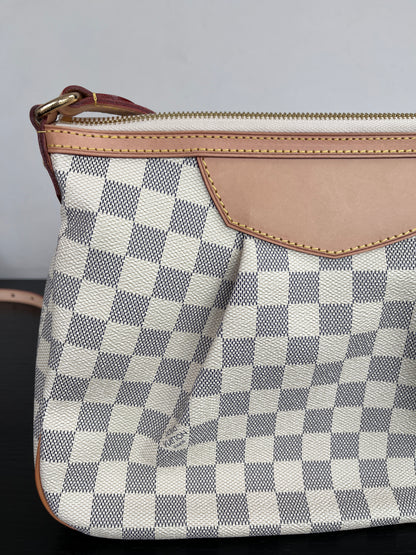 Louis Vuitton Siracusa PM Damier Azur Shoulder Bag