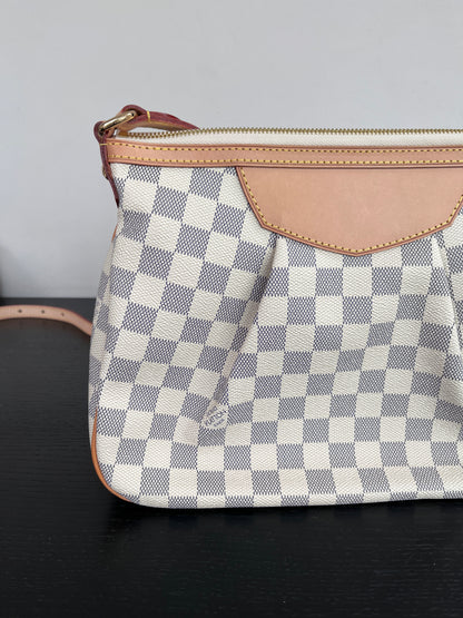 Louis Vuitton Siracusa PM Damier Azur Shoulder Bag