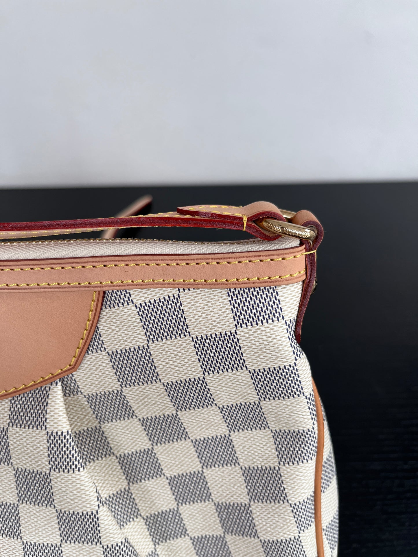 Louis Vuitton Siracusa PM Damier Azur Shoulder Bag