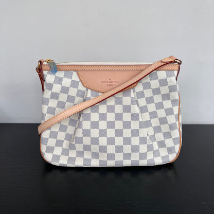 Louis Vuitton Siracusa PM Damier Azur Shoulder Bag