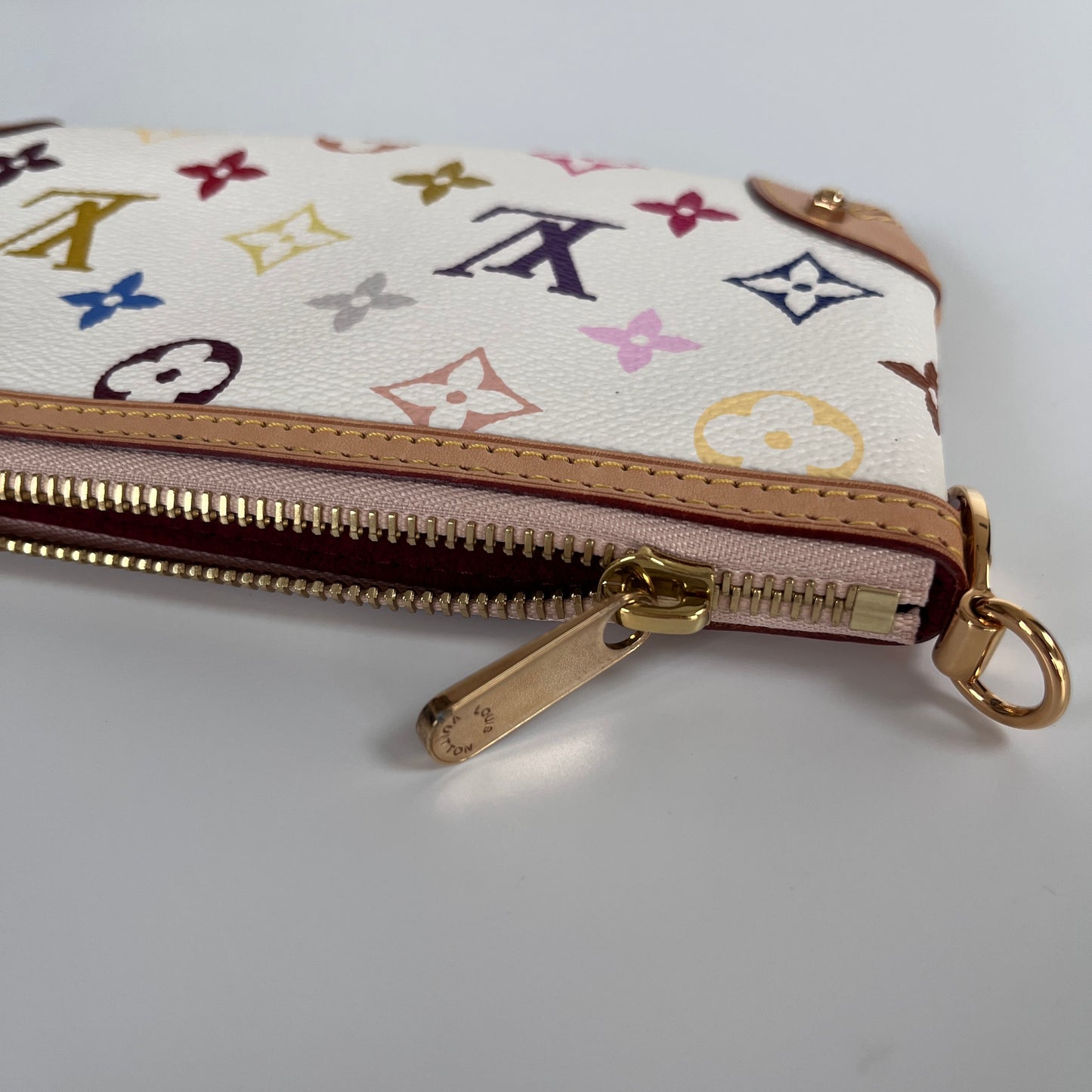 Louis Vuitton x Takashi Murakami Milla MM White Multicolor Clutch