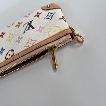 Louis Vuitton x Takashi Murakami Milla MM White Multicolor Clutch