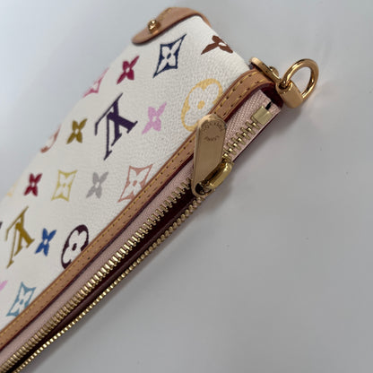 Louis Vuitton x Takashi Murakami Milla MM White Multicolor Clutch