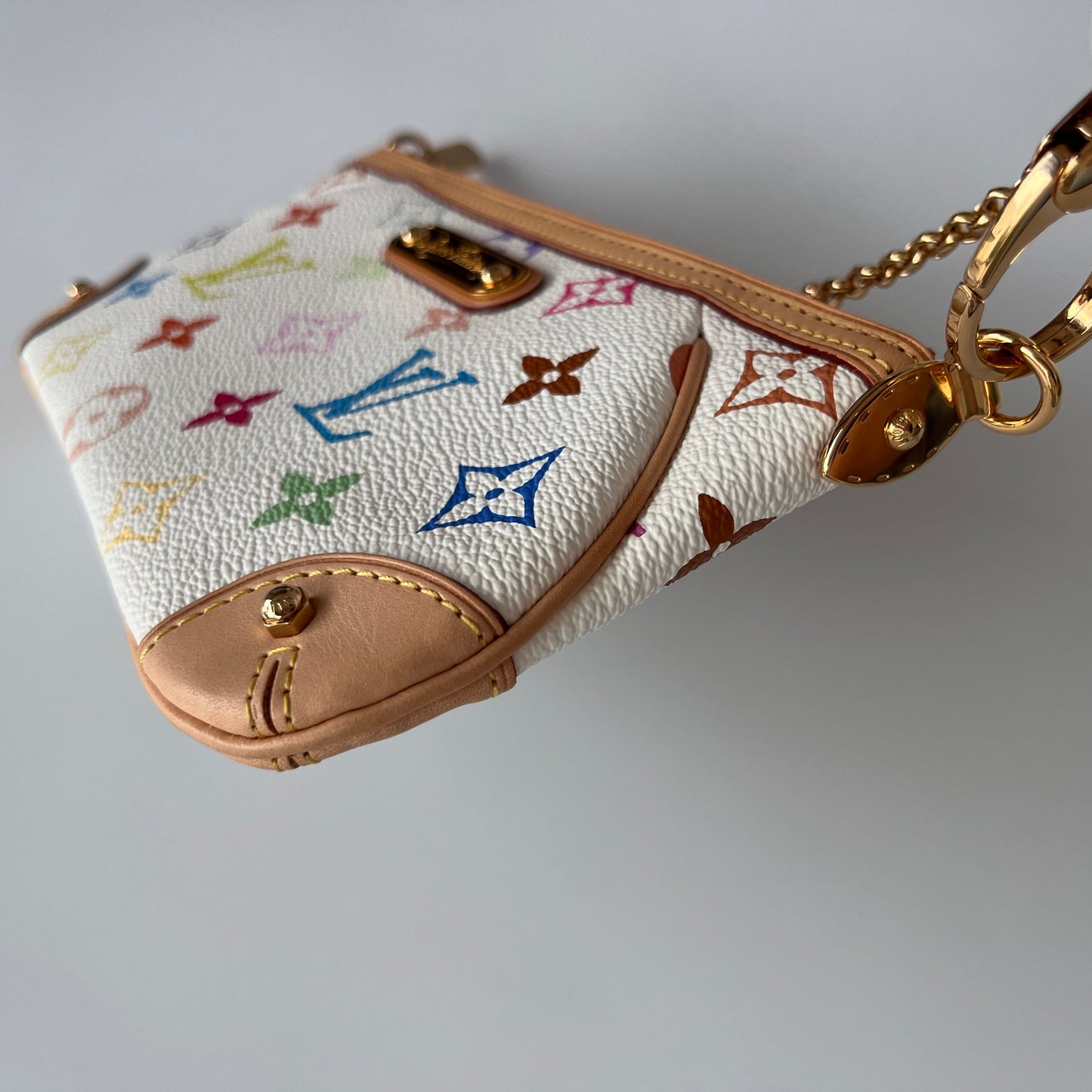 Louis Vuitton x Takashi Murakami Milla MM White Multicolor Clutch