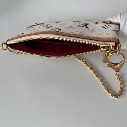 Louis Vuitton x Takashi Murakami Milla MM White Multicolor Clutch