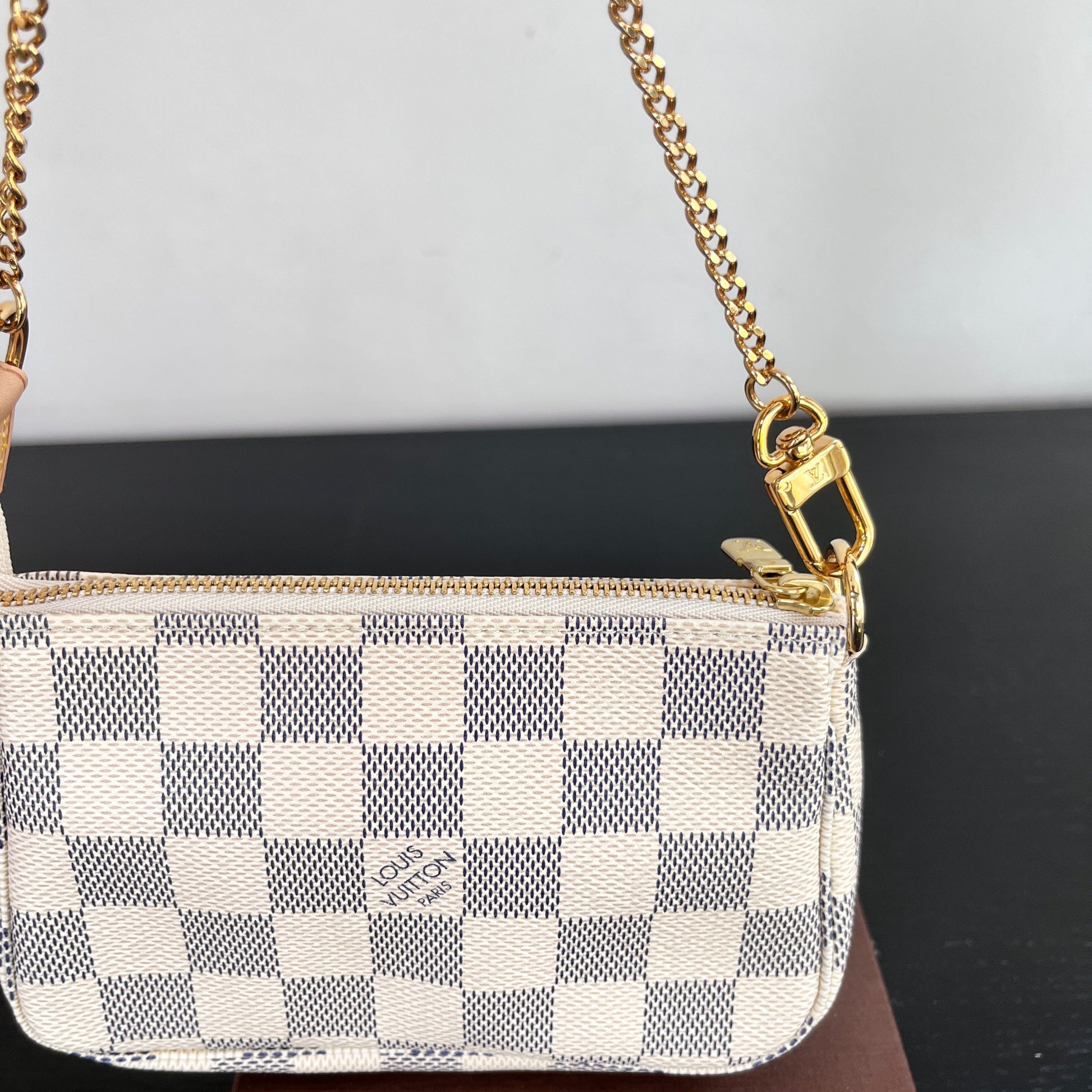 Louis Vuitton Mini Pochette Accessoires Damier Azur