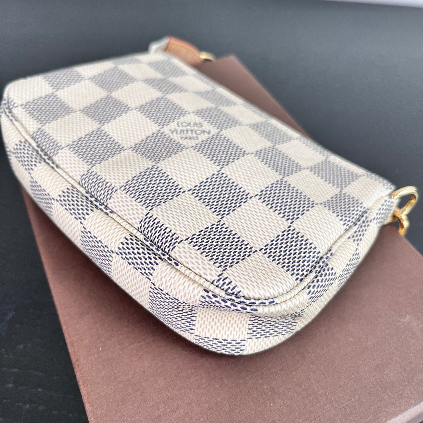 Louis Vuitton Mini Pochette Accessoires Damier Azur