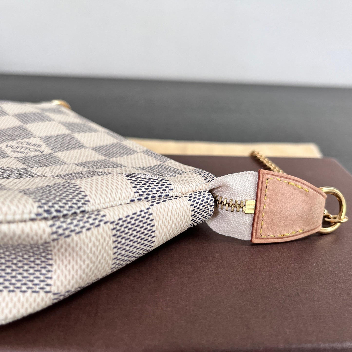 Louis Vuitton Mini Pochette Accessoires Damier Azur