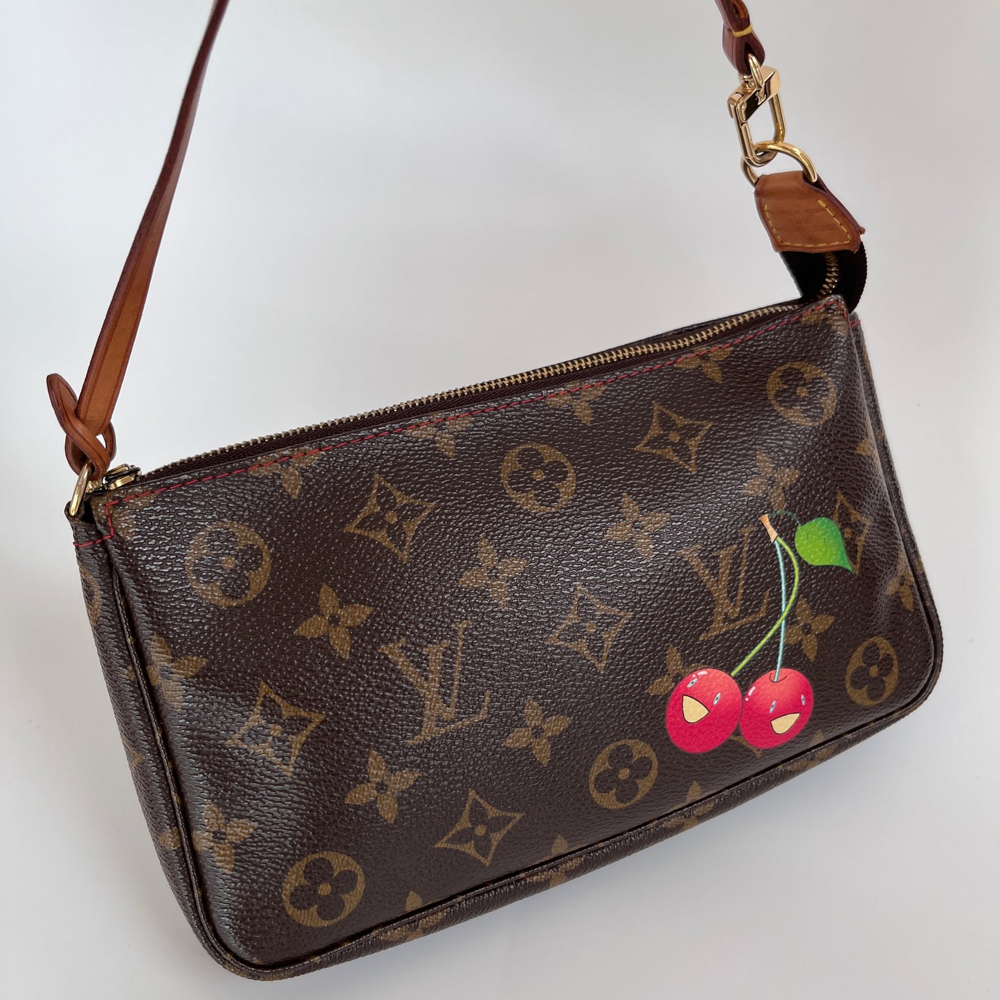 Louis Vuitton x Takashi Murakami Cherry Monogram Pochette