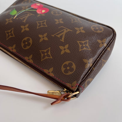 Louis Vuitton x Takashi Murakami Cherry Monogram Pochette