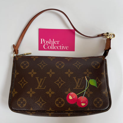 Louis Vuitton x Takashi Murakami Cherry Monogram Pochette