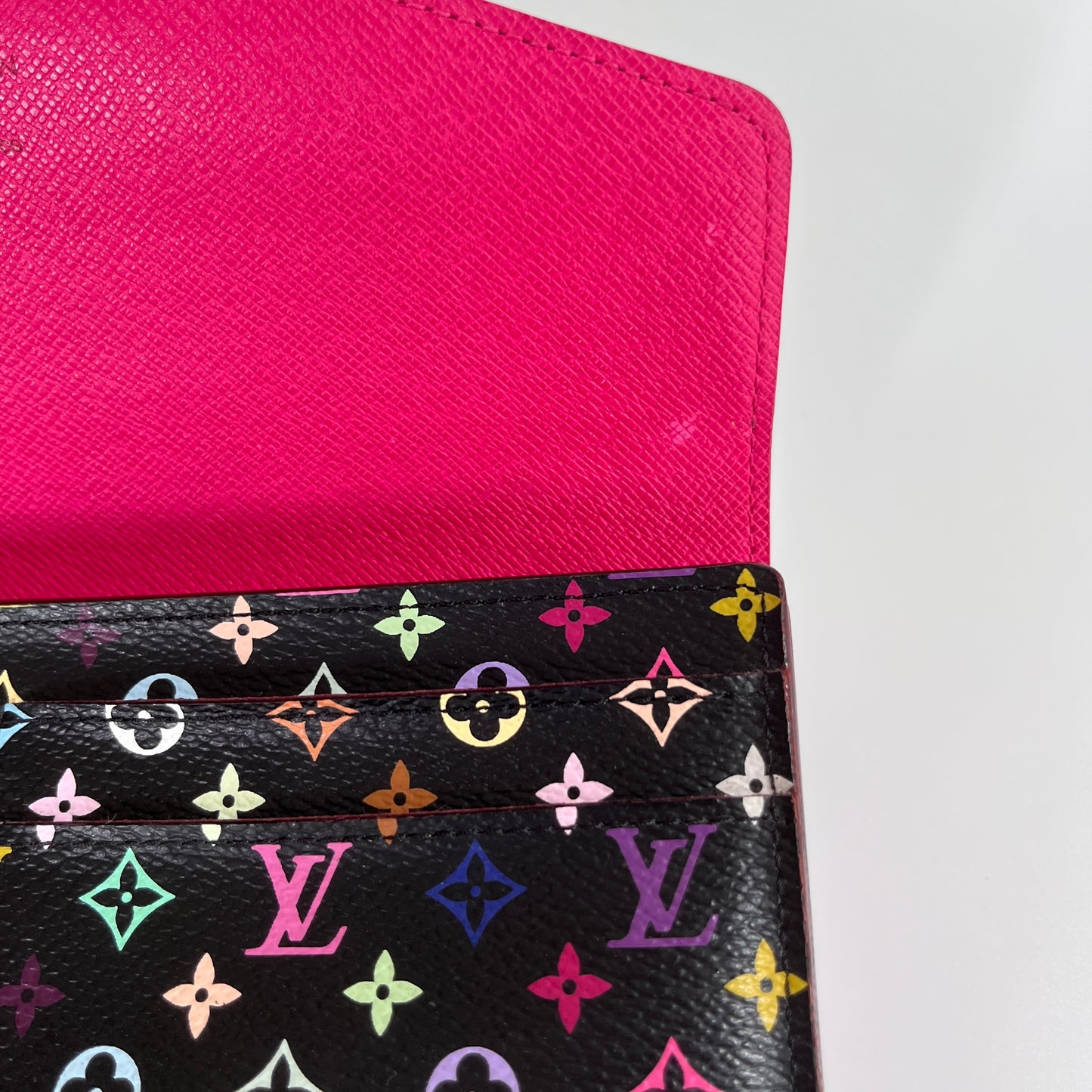 Louis Vuitton x Takashi Murakami Sarah Black Multicolor Wallet