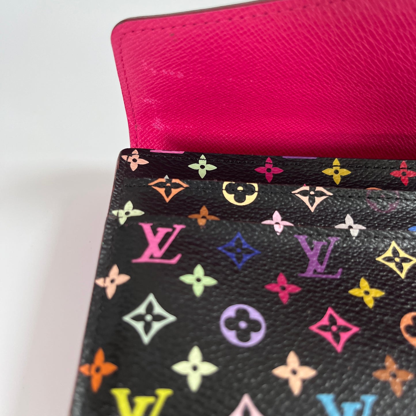 Louis Vuitton x Takashi Murakami Sarah Black Multicolor Wallet