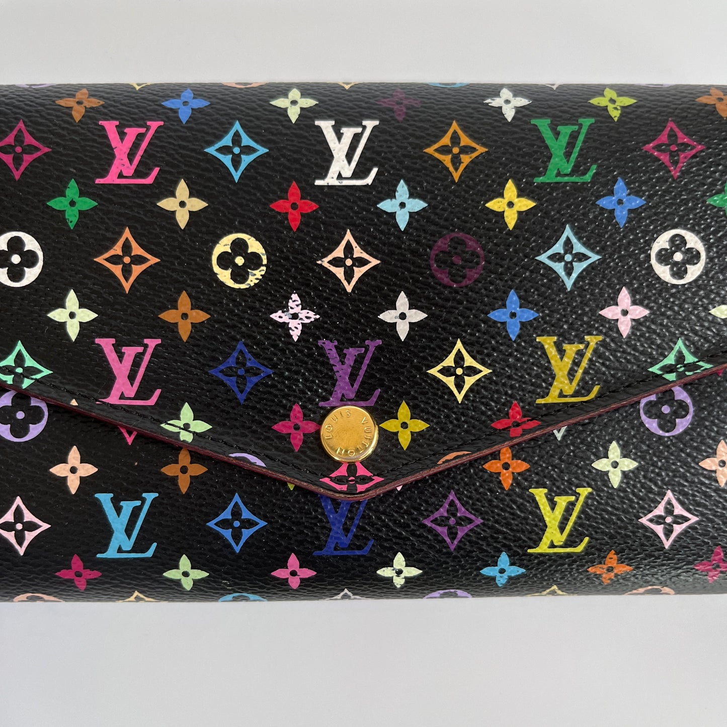 Louis Vuitton x Takashi Murakami Sarah Black Multicolor Wallet