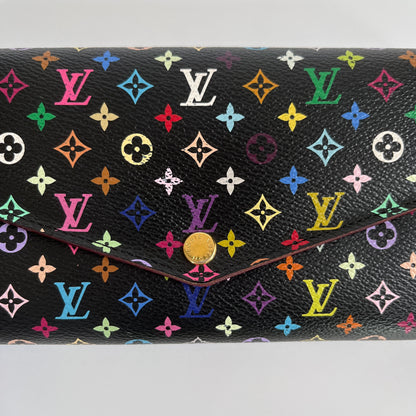 Louis Vuitton x Takashi Murakami Sarah Black Multicolor Wallet