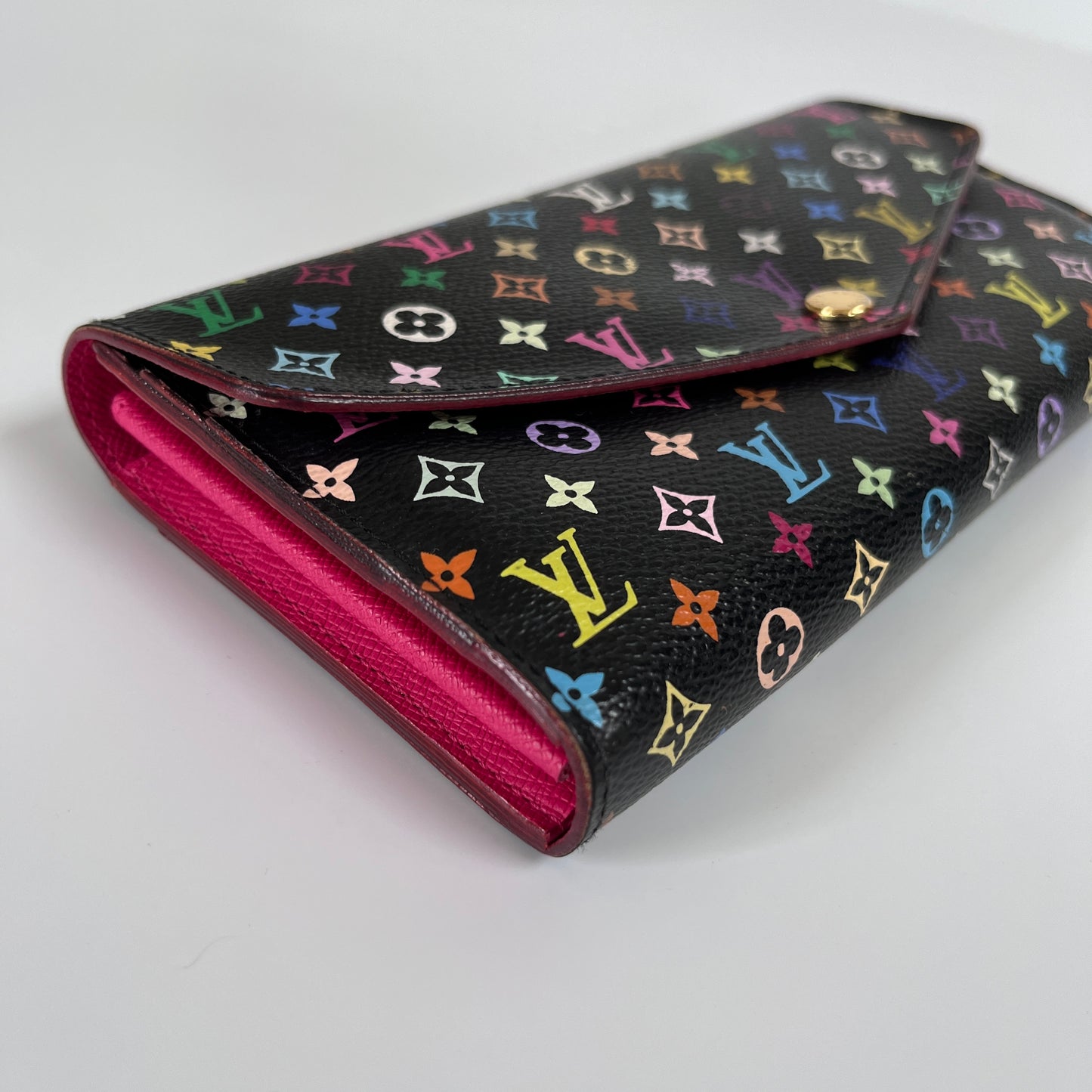 Louis Vuitton x Takashi Murakami Sarah Black Multicolor Wallet