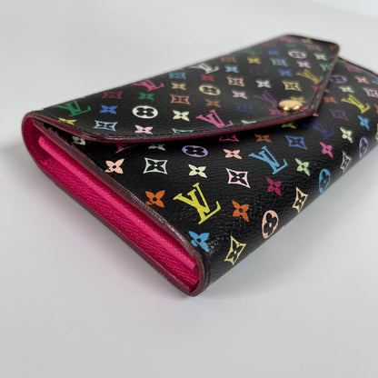 Louis Vuitton x Takashi Murakami Sarah Black Multicolor Wallet