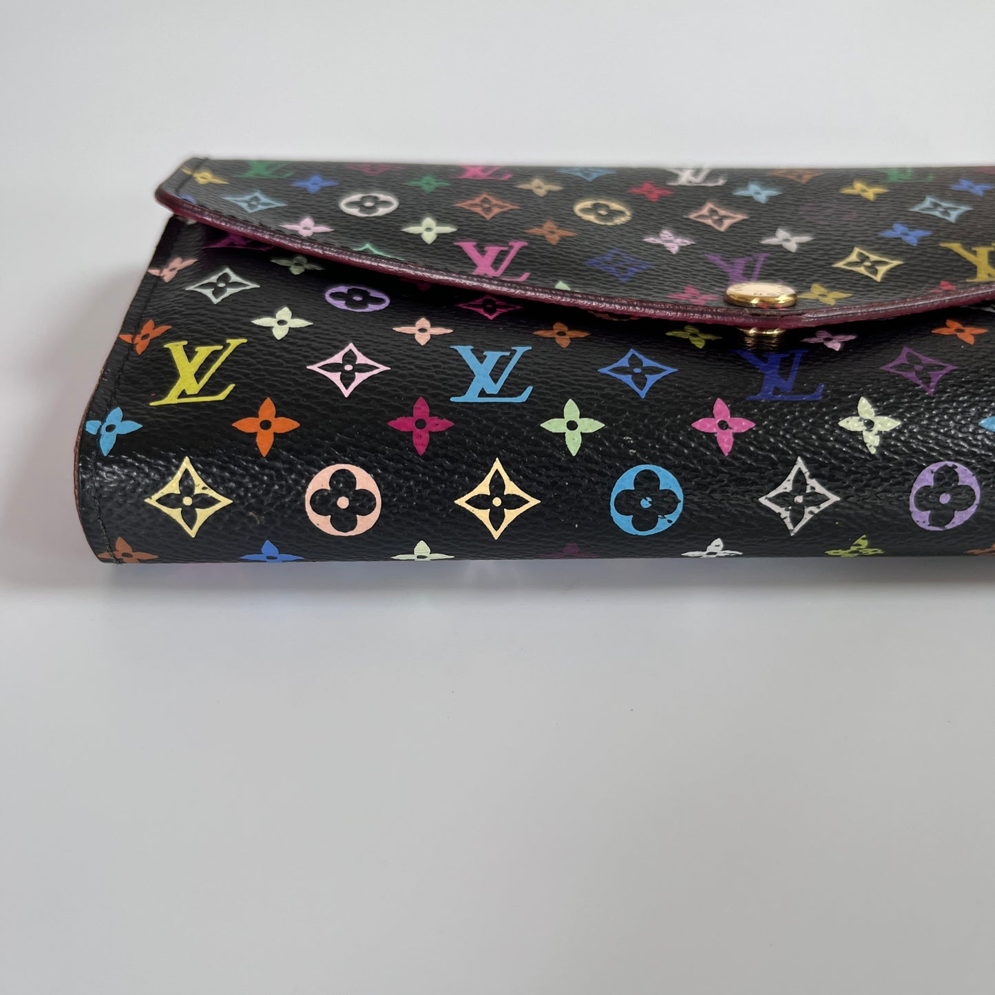 Louis Vuitton x Takashi Murakami Sarah Black Multicolor Wallet