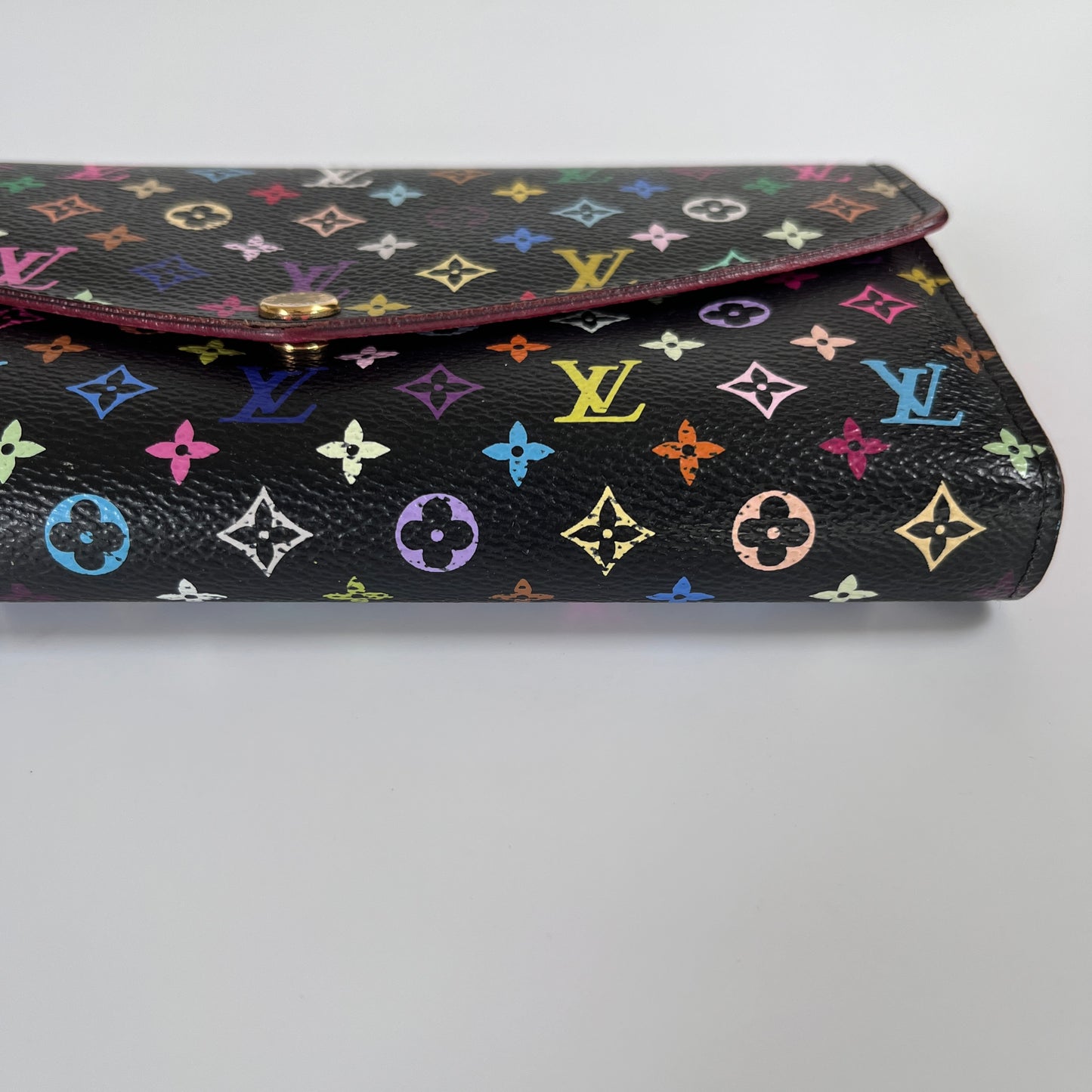 Louis Vuitton x Takashi Murakami Sarah Black Multicolor Wallet