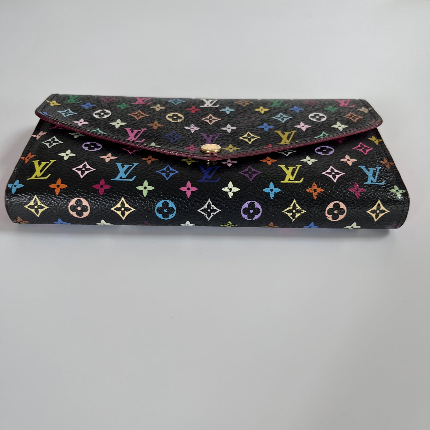 Louis Vuitton x Takashi Murakami Sarah Black Multicolor Wallet
