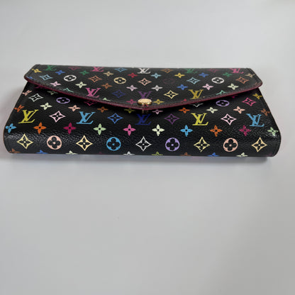 Louis Vuitton x Takashi Murakami Sarah Black Multicolor Wallet