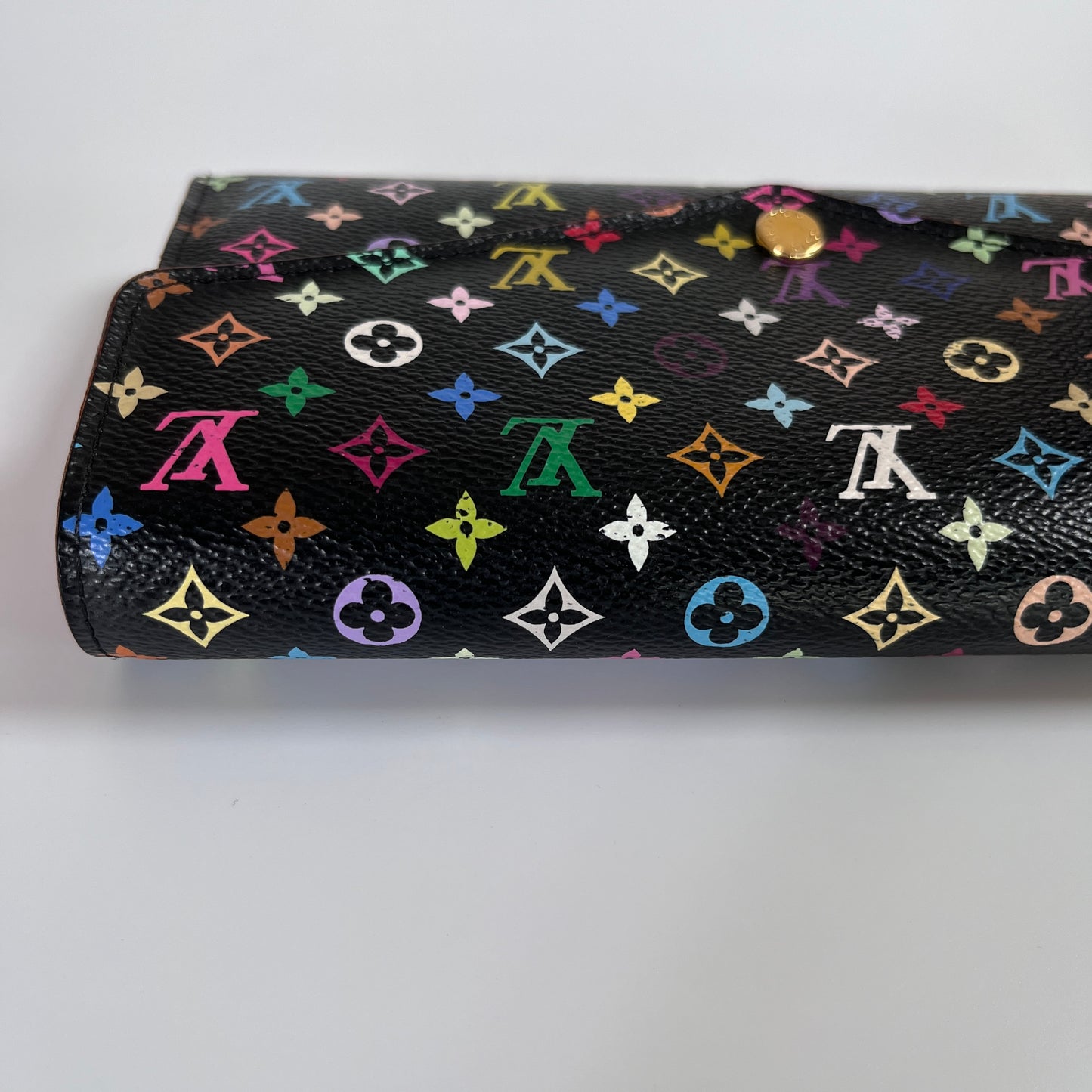 Louis Vuitton x Takashi Murakami Sarah Black Multicolor Wallet
