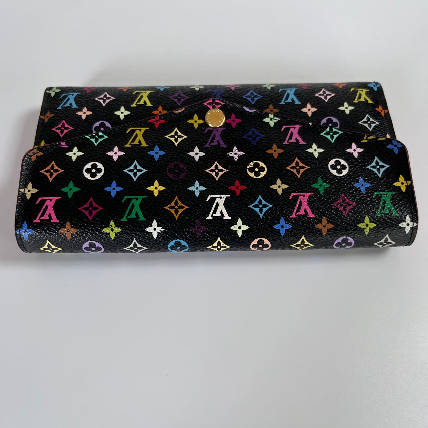 Louis Vuitton x Takashi Murakami Sarah Black Multicolor Wallet