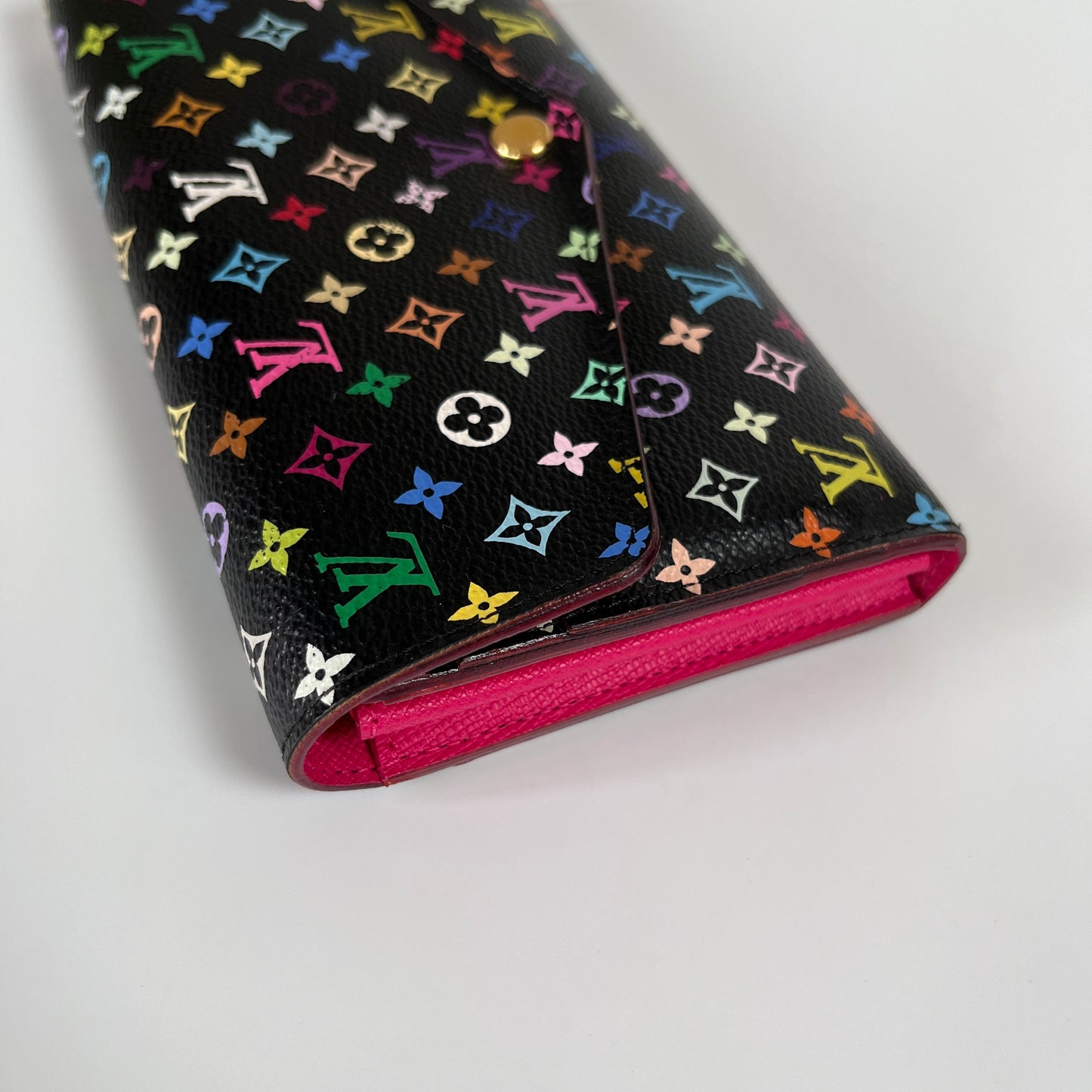 Louis Vuitton x Takashi Murakami Sarah Black Multicolor Wallet