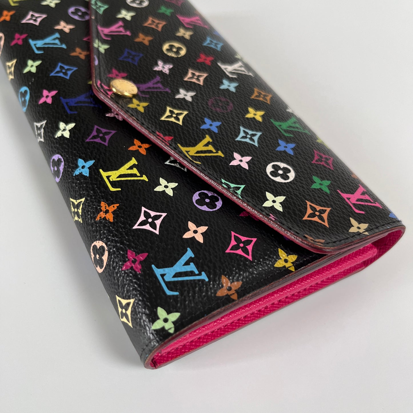 Louis Vuitton x Takashi Murakami Sarah Black Multicolor Wallet