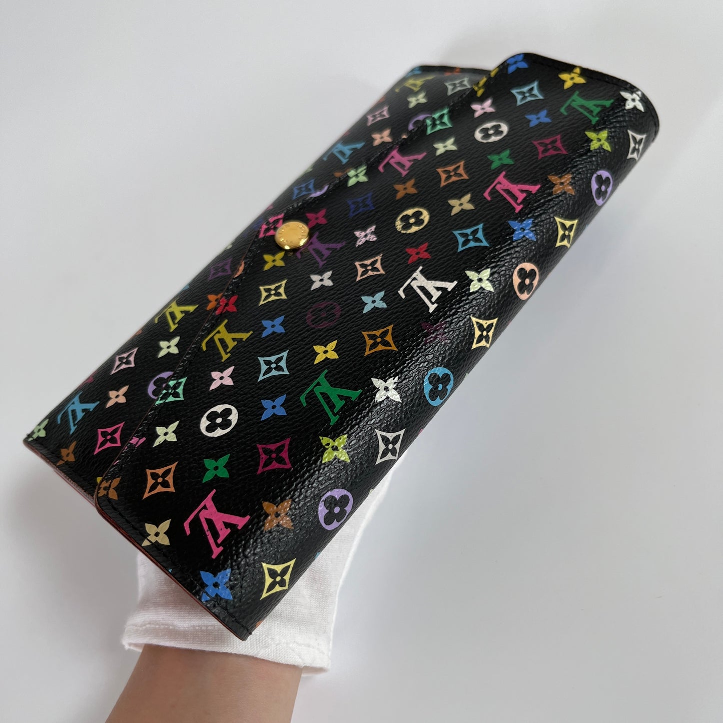 Louis Vuitton x Takashi Murakami Sarah Black Multicolor Wallet