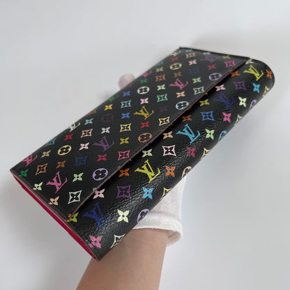 Louis Vuitton x Takashi Murakami Sarah Black Multicolor Wallet