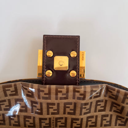 Fendi Zucca Baguette PVC Shoulder Bag