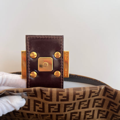 Fendi Zucca Baguette PVC Shoulder Bag