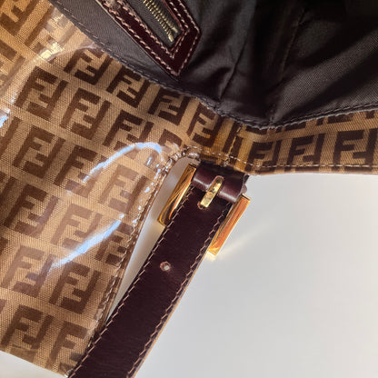 Fendi Zucca Baguette PVC Shoulder Bag