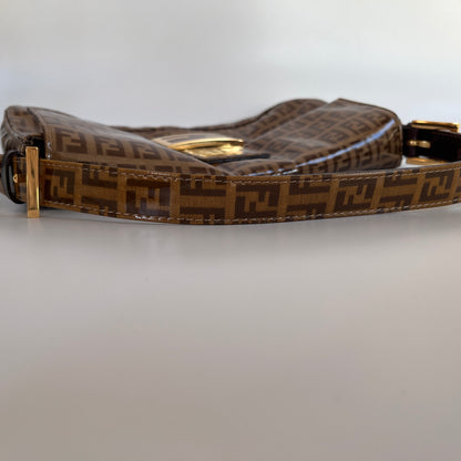 Fendi Zucca Baguette PVC Shoulder Bag