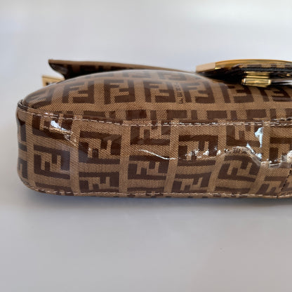 Fendi Zucca Baguette PVC Shoulder Bag