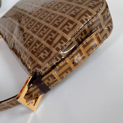 Fendi Zucca Baguette PVC Shoulder Bag