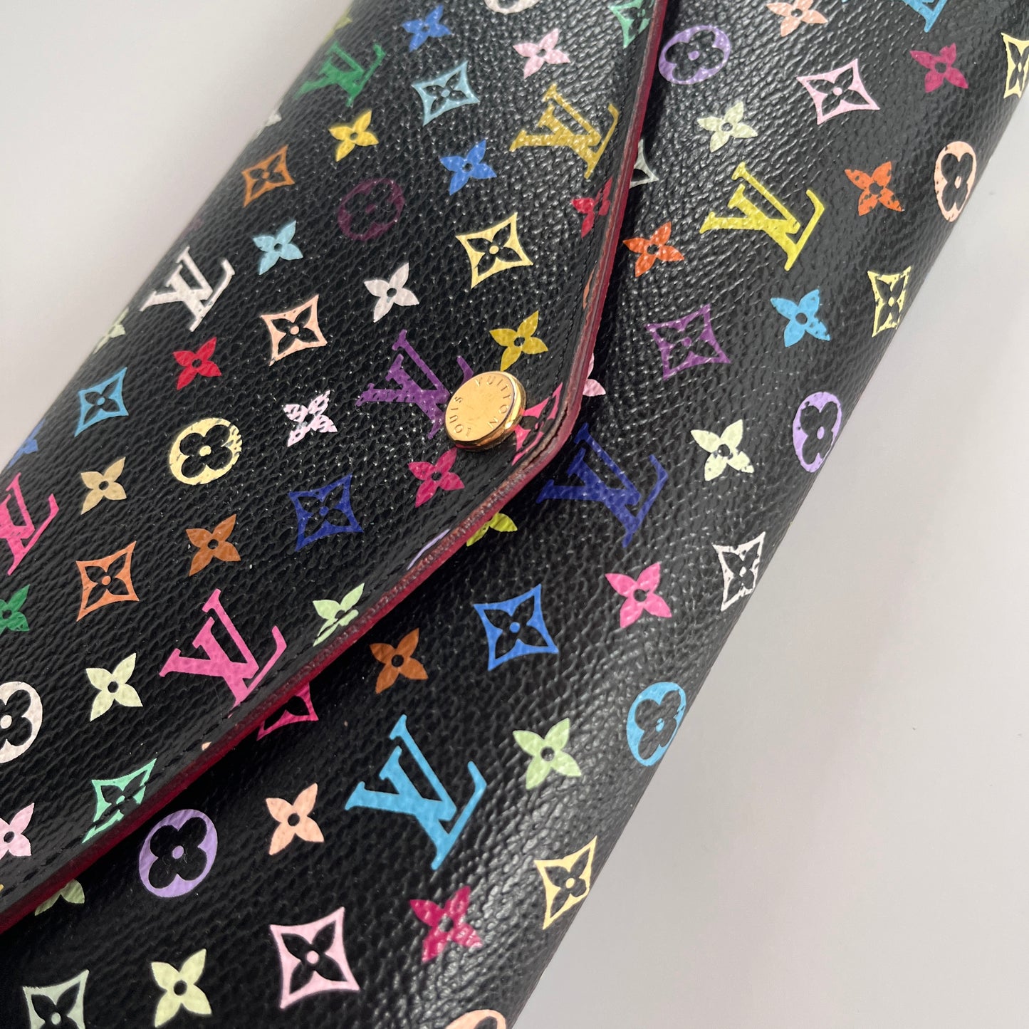 Louis Vuitton x Takashi Murakami Sarah Black Multicolor Wallet