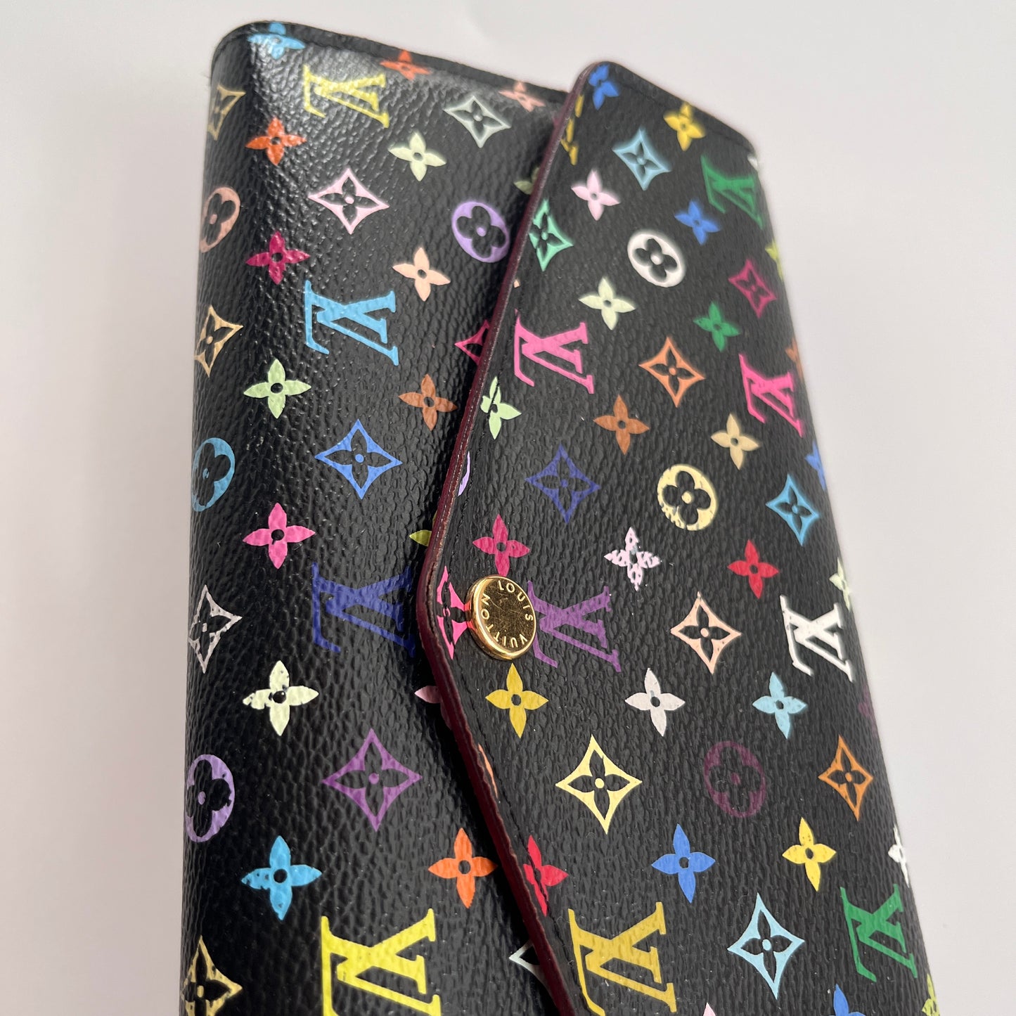 Louis Vuitton x Takashi Murakami Sarah Black Multicolor Wallet
