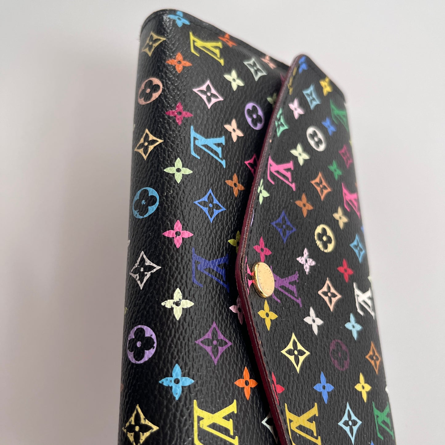 Louis Vuitton x Takashi Murakami Sarah Black Multicolor Wallet