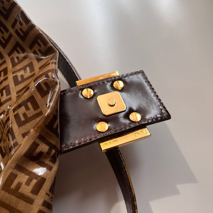 Fendi Zucca Baguette PVC Shoulder Bag