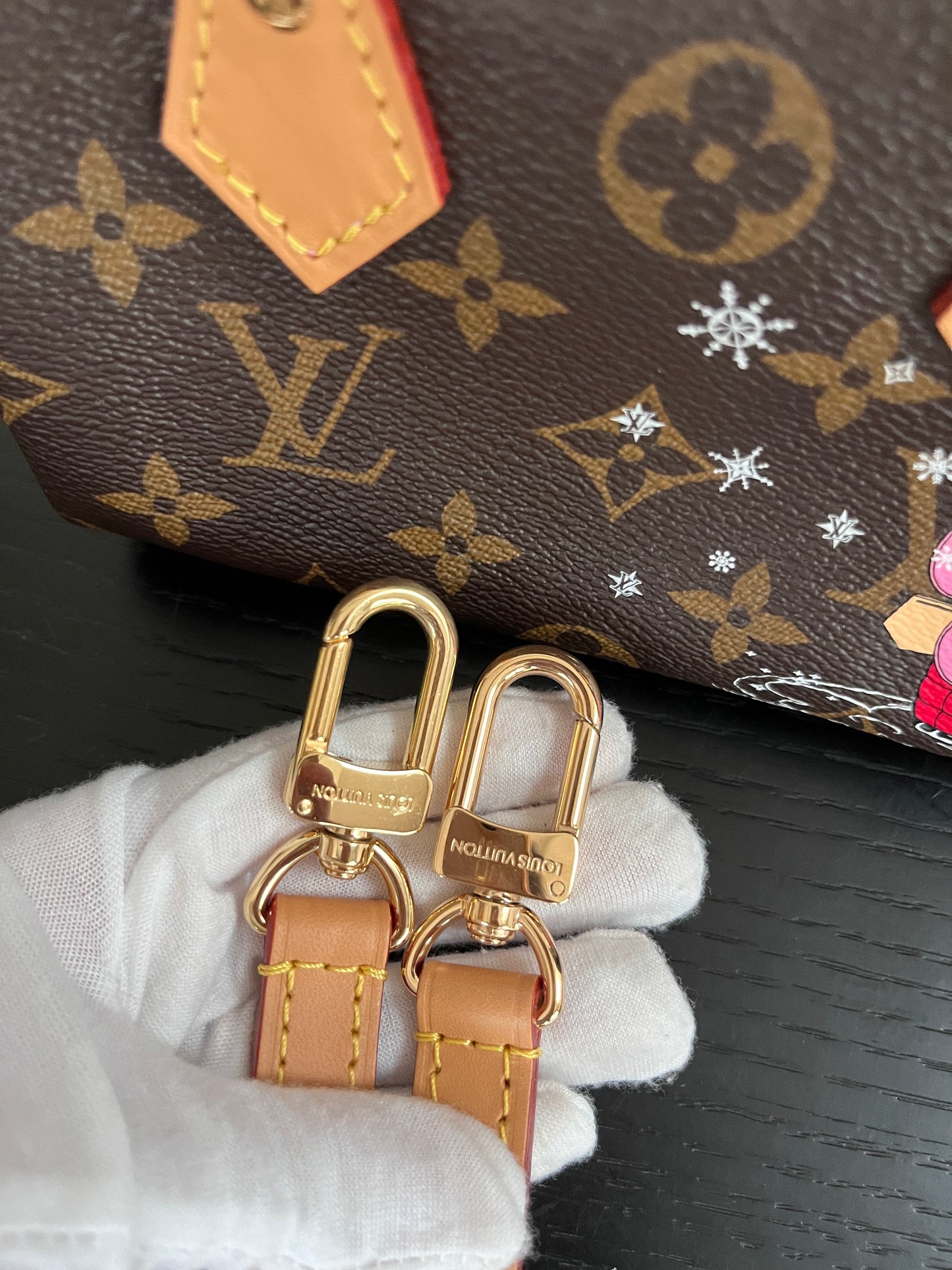 Louis Vuitton Nano Speedy Monogram Christmas 2023 Vivienne