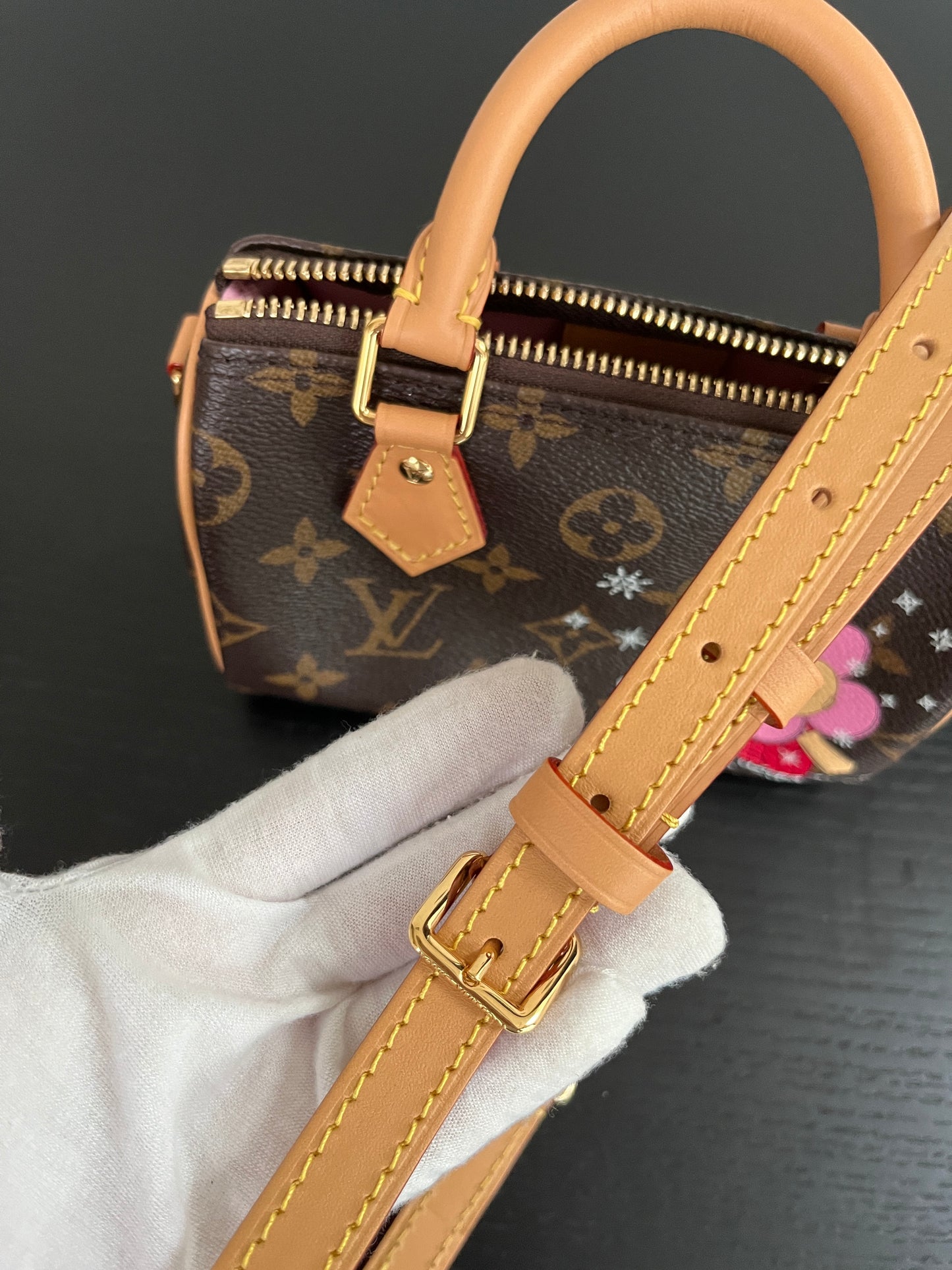 Louis Vuitton Nano Speedy Monogram Christmas 2023 Vivienne